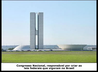 Congresso Nacional, responsável por legislar sobre Meio Ambiente no nível da União