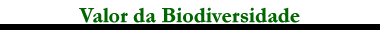 Valor da biodiversidade